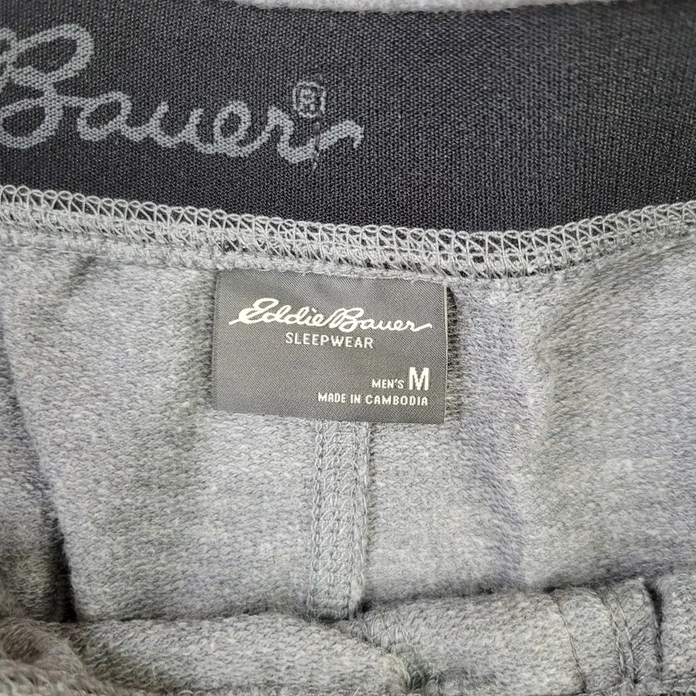 Eddie Bauer Sleepwear Lounge SweatPants Mens M Gray Drawstring Pull On